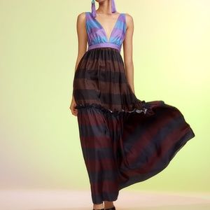 Perfect for Weddings: Cynthia Rowley NWT JUNA SILK DRESS in Striped - Sold Out